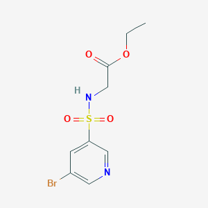 molecular formula C9H11BrN2O4S B8584820 Ethyl 2-(5-bromopyridine-3-sulfonamido)acetate 
