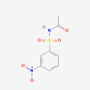 molecular formula C8H8N2O5S B8584833 3-Nitro-N-(acetyl)benzenesulfonamide 