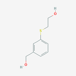 molecular formula C9H12O2S B8584861 2-(3-(Hydroxymethyl)phenylthio)ethanol 