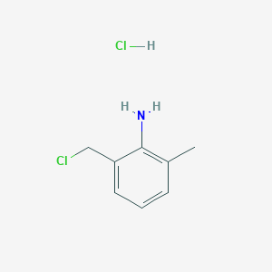 molecular formula C8H11Cl2N B8584876 2-(Chloromethyl)-6-methylaniline hydrochloride CAS No. 88301-77-3