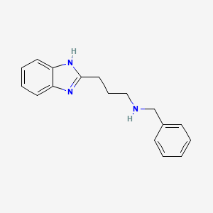 molecular formula C17H19N3 B8584887 [3-(1H-Benzoimidazol-2-yl)-propyl]-benzyl-amine 