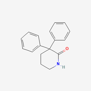 molecular formula C17H17NO B8584907 3,3-Diphenylpiperidin-2-one CAS No. 24056-59-5