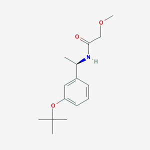 molecular formula C15H23NO3 B8584926 N-[(1R)-1-(3-tert-Butoxyphenyl)ethyl]-2-methoxyacetamide CAS No. 917911-62-7