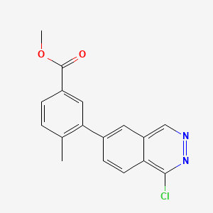 molecular formula C17H13ClN2O2 B8584954 Methyl 3-(1-chlorophthalazin-6-yl)-4-methylbenzoate 