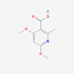 molecular formula C9H11NO4 B8584976 4,6-Dimethoxy-2-methylnicotinic acid 