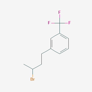 molecular formula C11H12BrF3 B8584982 1-(3-Bromobutyl)-3-(trifluoromethyl)benzene 