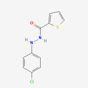 molecular formula C11H9ClN2OS B8584990 N'-(4-chlorophenyl)thiophene-2-carbohydrazide 