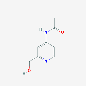 molecular formula C8H10N2O2 B8585006 2-Hydroxymethyl-4-acetylaminopyridine 