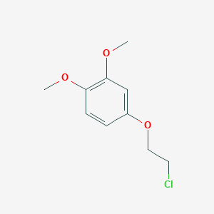 molecular formula C10H13ClO3 B8585024 2-(3,4-Dimethoxyphenyloxy)-ethyl chloride CAS No. 61711-84-0