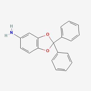 molecular formula C19H15NO2 B8585026 2,2-Diphenyl-1,3-benzodioxol-5-amine CAS No. 88145-34-0