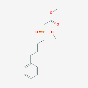 molecular formula C15H23O4P B8585040 Methyl [ethoxy(4-phenylbutyl)phosphoryl]acetate CAS No. 85672-93-1