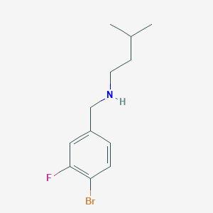 molecular formula C12H17BrFN B8585050 (4-Bromo-3-fluoro-benzyl)-(3-methyl-butyl)-amine 