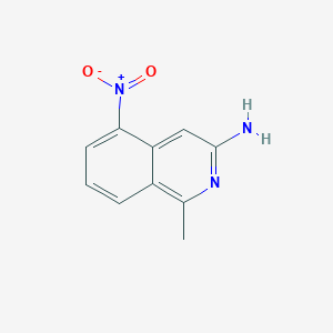 molecular formula C10H9N3O2 B8585070 1-Methyl-5-nitroisoquinolin-3-amine 