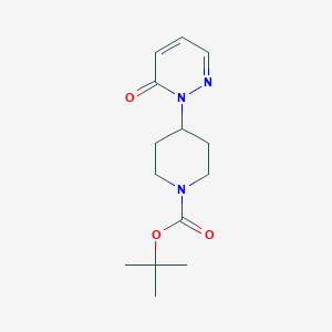 molecular formula C14H21N3O3 B8585096 tert-butyl 4-(6-oxo-1(6H)-pyridazinyl)-1-piperidinecarboxylate 