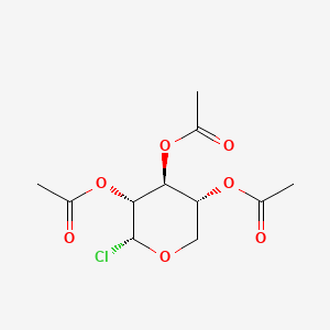 molecular formula C11H15ClO7 B8585114 Xylopyranosyl chloride, triacetate, alpha-D- 