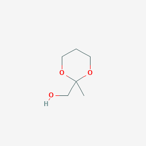 molecular formula C6H12O3 B8585156 (2-Methyl-1,3-dioxan-2-yl)methanol 