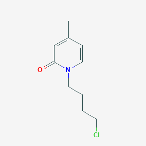 molecular formula C10H14ClNO B8585178 1-(4-chlorobutyl)-4-methylpyridin-2(1H)-one 