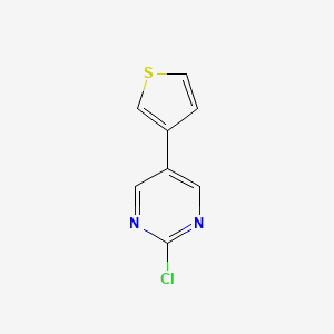 molecular formula C8H5ClN2S B8585212 2-Chloro-5-(3-thienyl)pyrimidine 