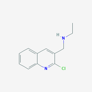 molecular formula C12H13ClN2 B8585226 (2-Chloro-quinolin-3-ylmethyl)-ethyl-amine 