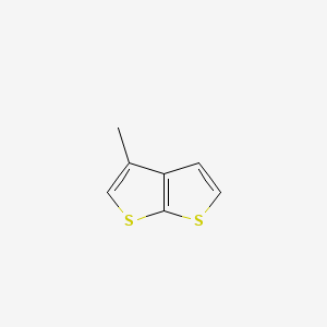 molecular formula C7H6S2 B8585274 Thieno(2,3-b)thiophene, 3-methyl- CAS No. 1723-34-8
