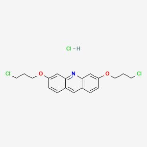 molecular formula C19H20Cl3NO2 B8585281 3,6-Bis(3-chloropropoxy)acridine hydrochloride CAS No. 79939-94-9