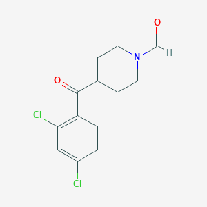 molecular formula C13H13Cl2NO2 B8585312 4-(2,4-Dichlorobenzoyl)piperidine-1-carbaldehyde CAS No. 84163-44-0