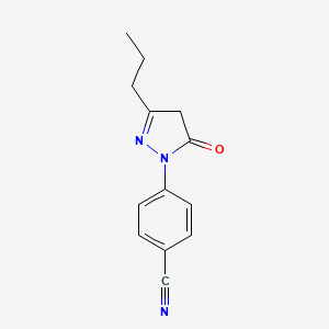 4-(4,5-dihydro-5-oxo-3-propyl-1H-pyrazol-1-yl)-benzonitrile