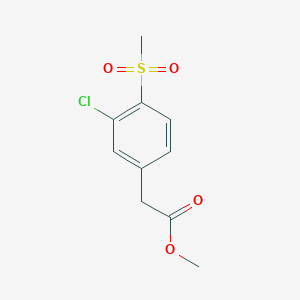 (3-Chloro-4-methanesulfonyl-phenyl)-acetic acid methyl ester