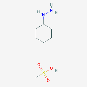 molecular formula C7H18N2O3S B8585367 Cyclohexylhydrazine mesylate CAS No. 224048-31-1