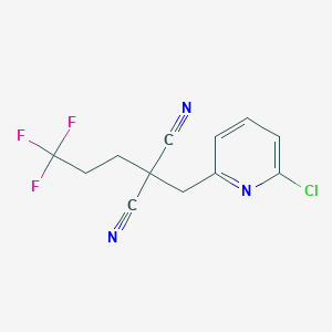 [(6-Chloropyridin-2-yl)methyl](3,3,3-trifluoropropyl)propanedinitrile