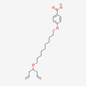 4-({10-[(Hepta-1,6-dien-4-yl)oxy]decyl}oxy)benzoic acid