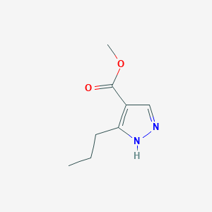 molecular formula C8H12N2O2 B8585445 methyl 3-propyl-1H-pyrazole-4-carboxylate 
