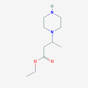 Ethyl 3-(piperazin-1-yl)butanoate