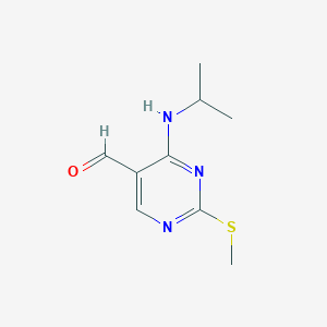 4-(Isopropylamino)-2-(methylthio)pyrimidine-5-carbaldehyde
