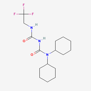 1,1-Bis-(cyclohexyl)-5-(2,2,2-trifluoroethyl) biuret