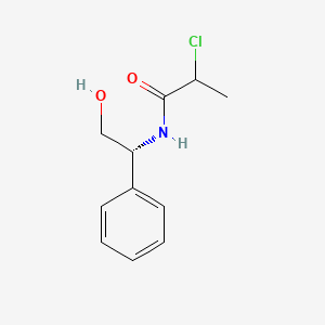 2-chloro-N-((R)-2-hydroxy-1-phenylethyl)propanamide