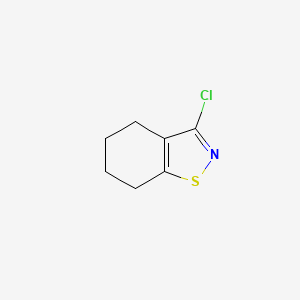 molecular formula C7H8ClNS B8585586 3-Chloro-4,5,6,7-tetrahydro-1,2-benzisothiazole 