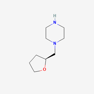 molecular formula C9H18N2O B8585644 (S)-1-((tetrahydrofuran-2-yl)methyl)piperazine 