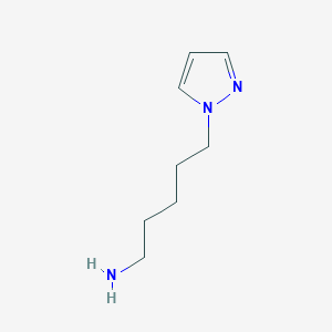 molecular formula C8H15N3 B8585660 5-(1H-Pyrazol-1-yl)pentan-1-amine 