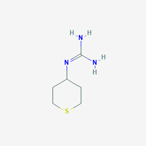 molecular formula C6H13N3S B8585694 N-(tetrahydro-thiopyran-4-yl)-guanidine 