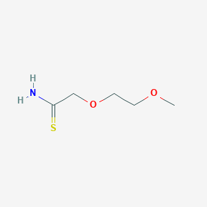 molecular formula C5H11NO2S B8585709 2-(2-Methoxyethoxy)ethanethioamide 