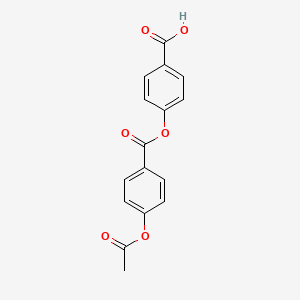 B8585753 4-{[4-(Acetyloxy)benzoyl]oxy}benzoic acid CAS No. 114943-43-0