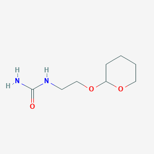 molecular formula C8H16N2O3 B8585764 N-{2-[(Oxan-2-yl)oxy]ethyl}urea CAS No. 57331-62-1