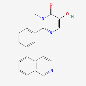 molecular formula C20H15N3O2 B8585787 2-(3-isoquinolin-5-ylphenyl)-5-hydroxy-3-methylpyrimidin-4(3H)-one 