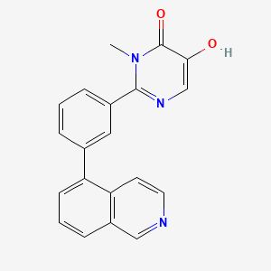 5-hydroxy-2-(3-isoquinolin-5-ylphenyl)-3-methylpyrimidin-4-one