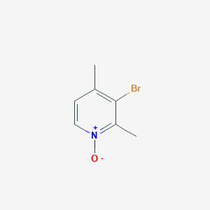 molecular formula C7H8BrNO B8585805 3-Bromo-2,4-dimethylpyridine 1-oxide 