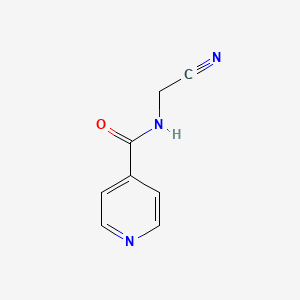 molecular formula C8H7N3O B8585820 N-(cyanomethyl)isonicotinamide 