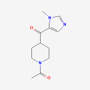 molecular formula C12H17N3O2 B8585861 1-(4-(1-Methyl-1H-imidazole-5-carbonyl)piperidin-1-yl)ethanone 