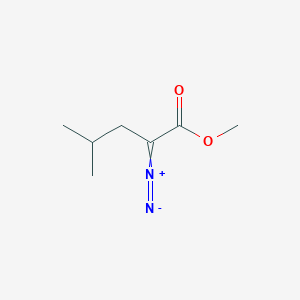 2-Diazonio-1-methoxy-4-methylpent-1-en-1-olate