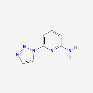 molecular formula C7H7N5 B8585917 6-[1,2,3]Triazol-1-yl-pyridin-2-ylamine 